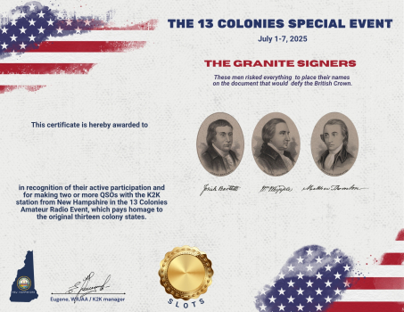 13 Colonies - K2K from NH - 2025 - award logo